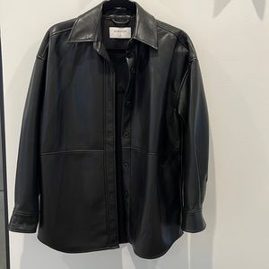 Aritzia vegan leather Shacket